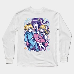 Ai, Ruby y Aqua - Familia Hoshino - Oshi no Ko Long Sleeve T-Shirt